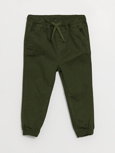 Базовые брюки для маленьких мальчиков с эластичной резинкой на талии LCW ECO, темно-зеленый