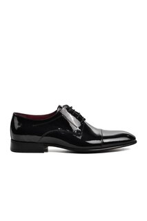 Черные мужские классические туфли из лакированной кожи из натуральной кожи 0082 Ayakmod