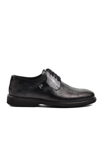 Черные мужские классические туфли из лакированной кожи из натуральной кожи 413 Ayakmod