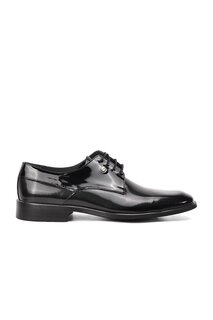 Черные мужские классические туфли из лакированной кожи из натуральной кожи 8035 Fosco