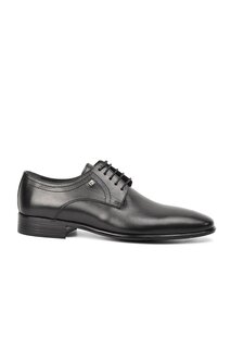 Черные мужские классические туфли из натуральной кожи 9092 Fosco