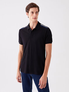 Мужская футболка из пике с короткими рукавами и воротником-поло SOUTHBLUE, новый черный