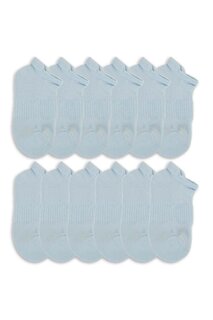Женские пинетки с клеткой для полотенец, 12 предметов, носки светло-синего цвета Cozzy Socks