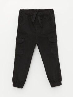 Базовые брюки-джоггеры для маленьких мальчиков с эластичной резинкой на талии LCW baby, новый черный