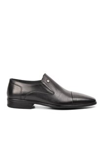 Черные мужские классические туфли из натуральной кожи 2809 Fosco