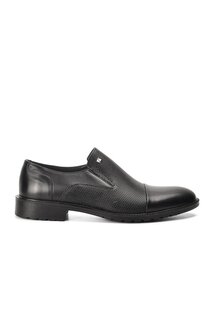 Черные мужские классические туфли из натуральной кожи 8599 Fosco