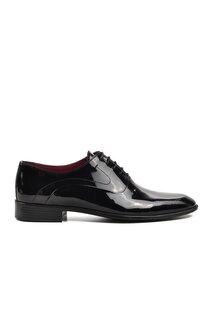 Черные мужские классические туфли из лакированной кожи из натуральной кожи 9410 Ayakmod
