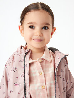 Рубашка с длинными рукавами и клетчатым узором для маленьких девочек LCW baby, розовый плед