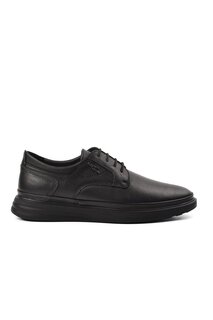 Черные мужские классические туфли из натуральной кожи 4011 Ayakmod