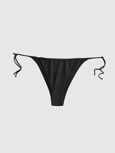 Женские плавки бикини с простыми завязками и деталями LCW DREAM, новый черный