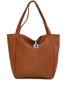 Текстурированная повседневная сумка со шнурком Bagmori, шоколадная кожа