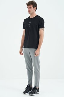 Мужской спортивный костюм Cory Grey Melange с карманом на молнии и стандартной формой AIR JONES