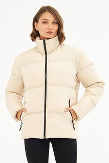 Женское надувное зимнее пальто с защитой от воды и ветра BDM-500 River Club, камень