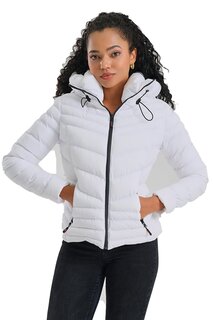 Женское пальто с капюшоном Rodi, белый