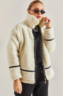 Женское плюшевое пальто с декором SHADE