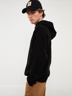 Мужской трикотажный свитер с капюшоном и длинными рукавами XSIDE, новый черный