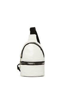 Толстая сумка через плечо с блестящей текстурой и двойной молнией Bagmori