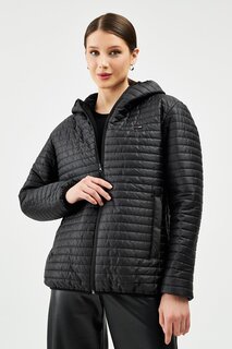 Женское флисовое водо- и ветрозащитное пальто BM-101 River Club, черный