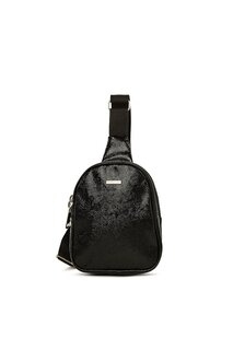Толстая сумка через плечо с двойной молнией и мини-логотипом Bagmori, черный