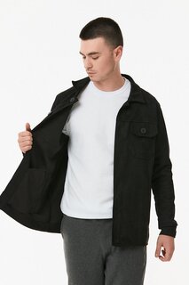 Замшевая куртка с двумя карманами Fullamoda, черный