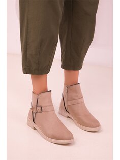 Замшевые женские ботинки на молнии Soho Exclusive, кожа