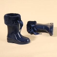 Мягкие непромокаемые зимние сапоги Campera Charol для девочек W10239 IGOR, темно-синий