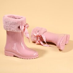 Мягкие непромокаемые зимние сапоги Campera Charol для девочек W10239 IGOR, розовый