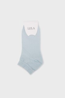 Мягкие хлопковые вязаные носки-пинетки 0070001 Lela, синий