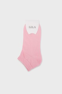 Мягкие хлопковые вязаные носки-пинетки 0070001 Lela, розовый