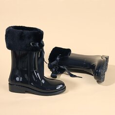 Мягкие непромокаемые зимние сапоги Campera Charol для девочек W10239 IGOR, черный