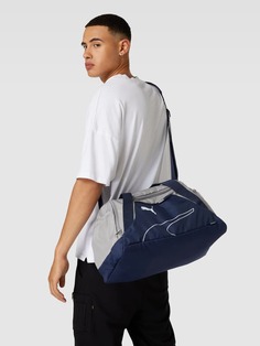 Спортивная сумка с этикеткой Puma, темно-синий