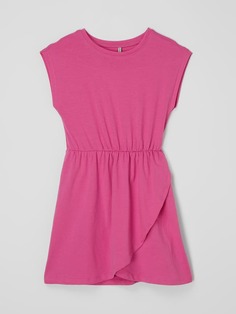 Трикотажное платье с запахом, модель «Май» Only, розовый