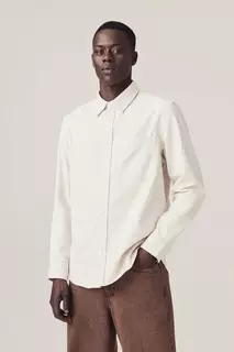 Вельветовая рубашка обычного кроя H&amp;M, бежевый H&M