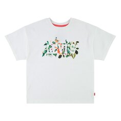 Футболка Levi´s Oversized Tropical Short Sleeve Round Neck, белый Levis