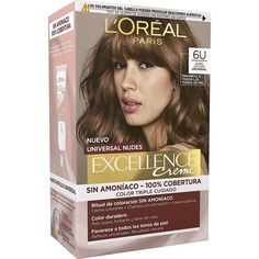 Краска для волос Excellence Creme Universal Nudes 6U Темно-русый 173G, L&apos;Oreal L'Oreal