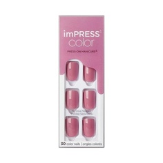 Набор для гелевых ногтей Kiss Color, короткая длина, цвет лепестка, розовый, Impress