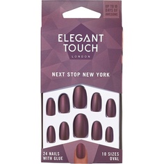 Цветные ногти Next Stop New York овальной формы, Elegant Touch