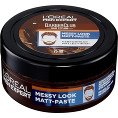 Матовая паста для мужчин Expert Barber Club Messy Look Matt Paste Matte Wax для волос 75 мл, L&apos;Oreal L'Oreal