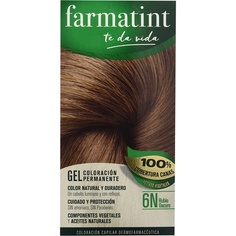 6N Темно-русый 130 мл перманентная краска для волос без аммиака, Farmatint