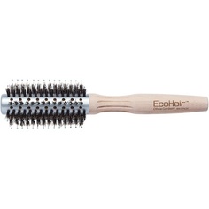 Ecohair Combo 24 мм, круглая щетка из 100% щетины кабана и нейлона, экологически чистая профессиональная бамбуковая щетка для волос, Olivia Garden