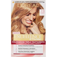 L&apos;Oreal Excellence N.7.3 Крем-краска для волос Golden Blonde с фенилендиамином и резорцином, Palette