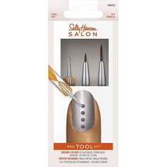 Набор инструментов Nail Salon Pro с инструментами для дизайна ногтей, 0,32 унции, Sally Hansen