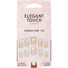 Французские ногти 126 Французский розовый 1 шт., Elegant Touch