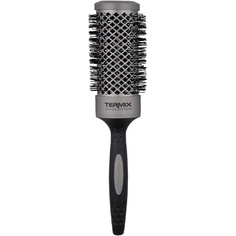 Расческа Evolution Basic для нормальных волос с ионизированной щетиной черно-серая 43 мм, Termix