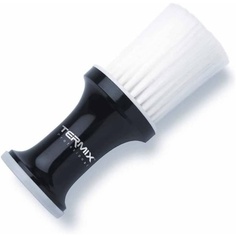 Профессиональная парикмахерская щетка для талька для чистки шеи с мягкими волокнами, черно-белая, Termix