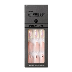 Impress Press On Nails One Step Manicure Premium All My Love Medium, Kiss