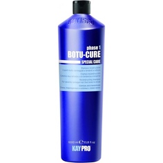 Kepro Botu-Cure Восстанавливающий шампунь с растительными пептидами для сильно поврежденных волос 1000мл, Kay Pro