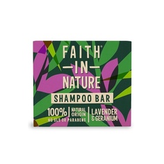 Питательное мыло для волос с натуральной лавандой и герани 85 г, Faith In Nature