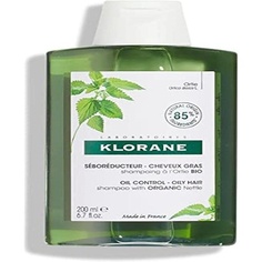 Шампунь с органической крапивой для контроля жирности волос 200мл, Klorane