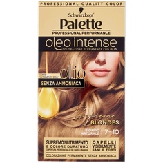 Palette Oleo Intense Стойкая краска для волос с 7-10 натуральными светлыми маслами, Testanera